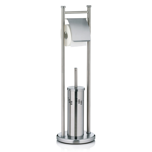 Toilettengarnitur SWING in silberfarben aus Metall