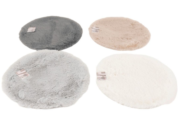 Sitzkissen KUSCHEL rund in mehrfarbig aus Polyester