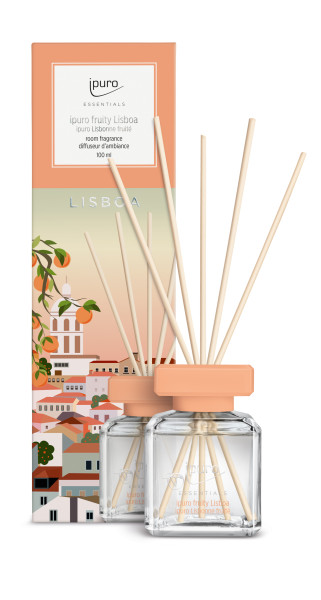 Raumduft ipuro FRUITY LISBOA in orange aus Glas