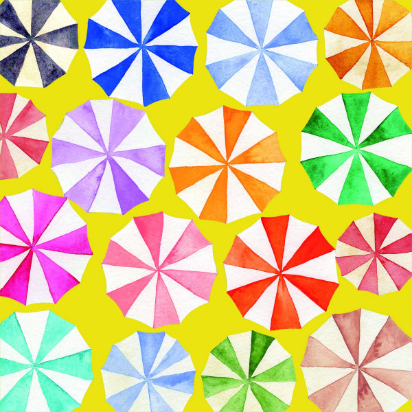 Servietten COPACABANA in bunt aus Papier