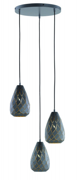 Pendelleuchte ONYX in anthrazit aus Metall