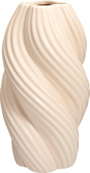 Vase WAVE in creme aus Dolomit