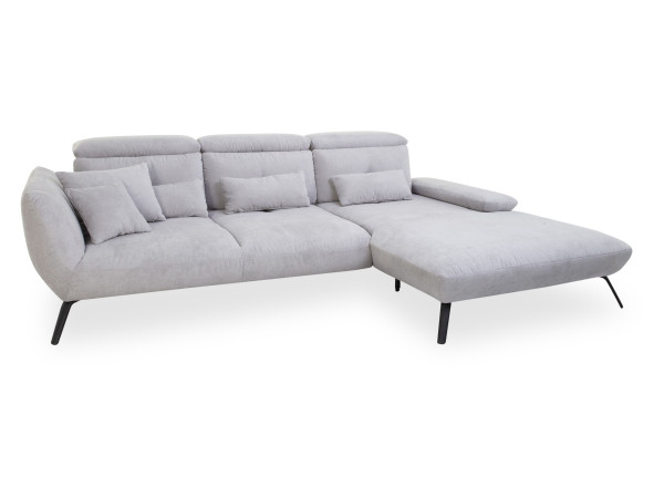 Polsterecke SUSANN in silber 15 aus Stoff