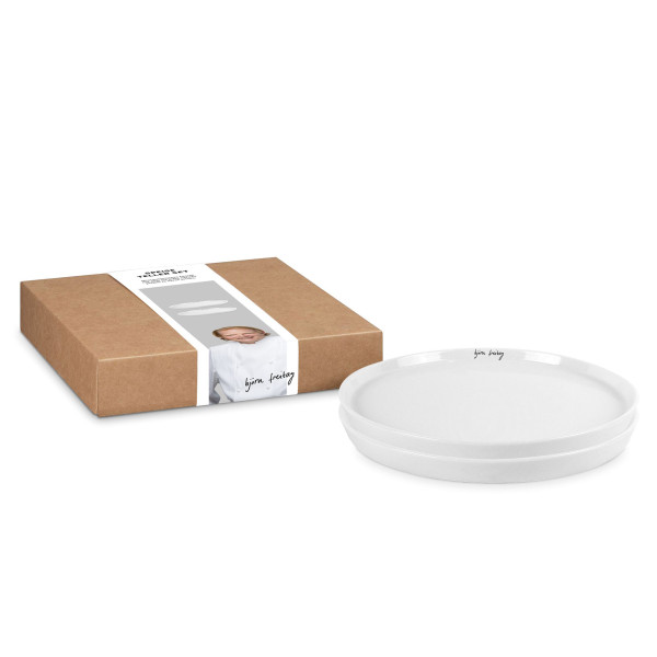 Teller-Set björn freitag in weiß aus Bone China