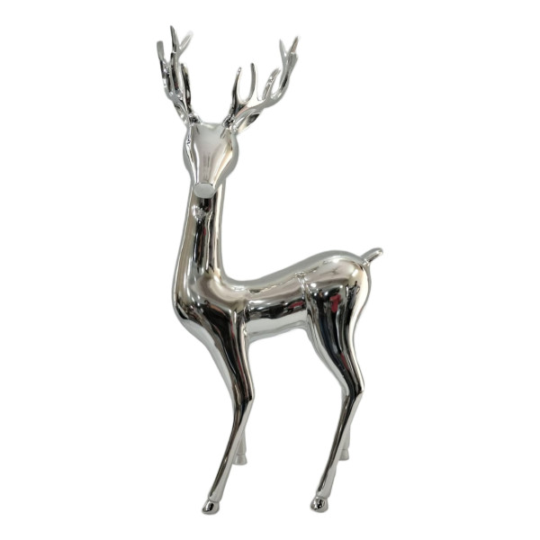 Hirsch STYLE in silberfarben aus Aluminium