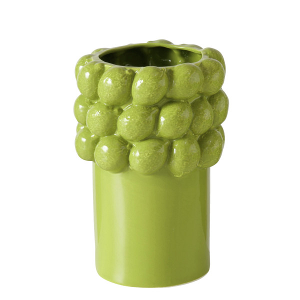 Vase LIME in grün aus Porzellan