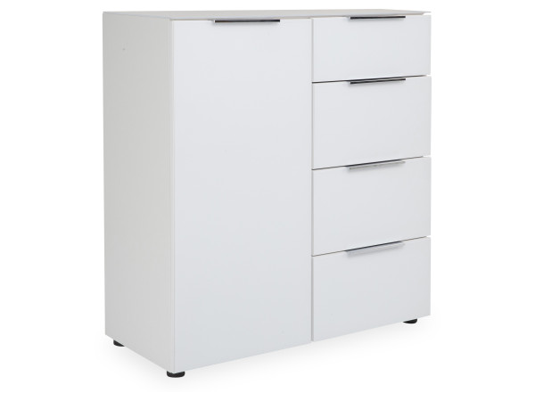 Kommode SYRINA in weiß aus Glas