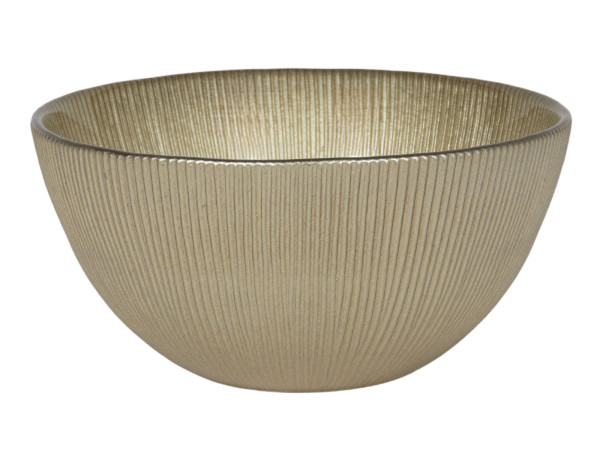 Dekoschale SIENA in goldfarben aus Glas