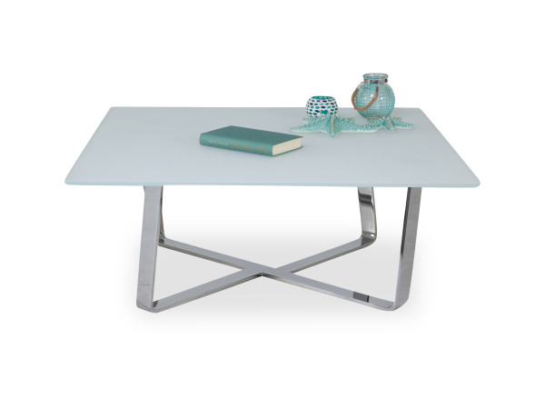 Couchtisch CLASSICS CT 224 in weiß aus Glas