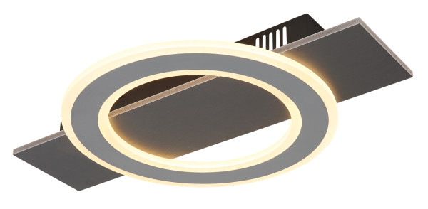 Deckenleuchte LED GIRO in schwarz aus Materialmix