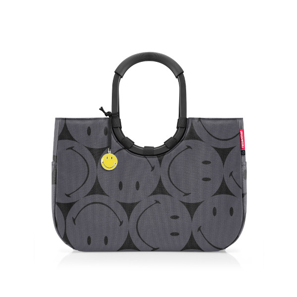 loopshopper reisenthel L - SMILEY grey in grau aus Polyester