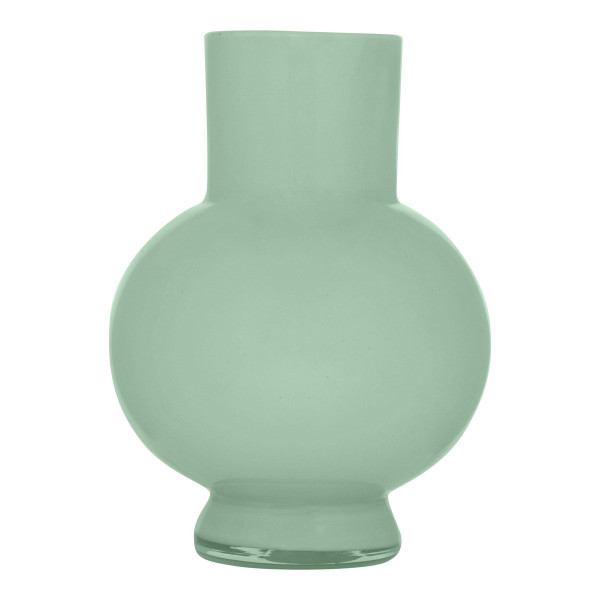 Vase DEBORAH in aqua aus Glas