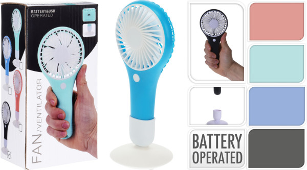 Handventilator COLORFUL in mehrfarbig aus Kunststoff