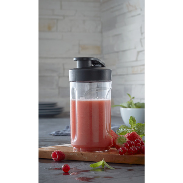 Trinkflasche Mix & Go KULT X in schwarz aus Kunststoff
