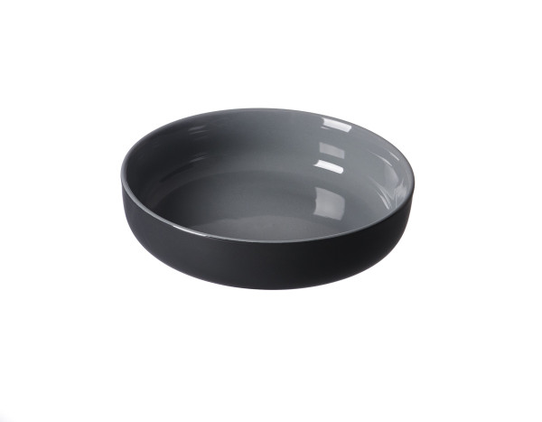 Schale JASPER in schwarz aus Steinzeug