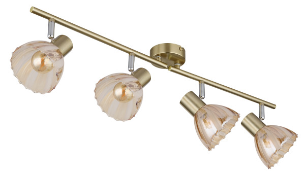 Strahler ZACHERY in messingfarben aus Metall