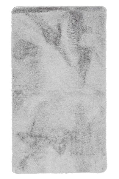 Badematte WOLKE silber in silberfarben aus Polyester