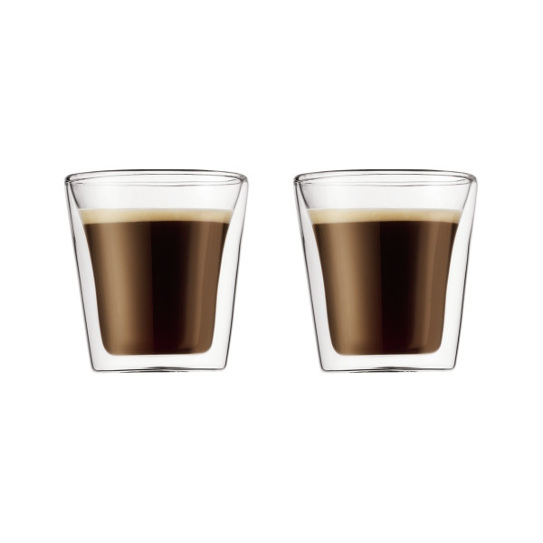 Trinkglas-Set Bodum CANTEEN in transparent aus Materialmix