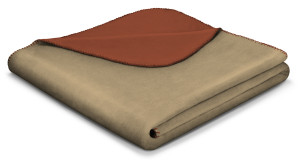 Wohndecke BASIC cashew/rot Wohndecke BASIC cashew/rot