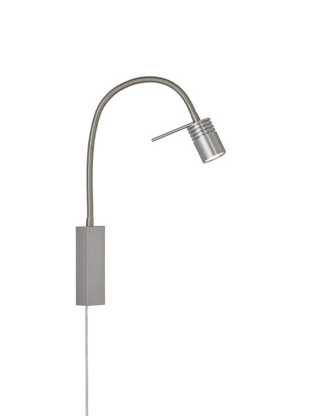 Wandspot flex RIVER in Nickel aus Metall