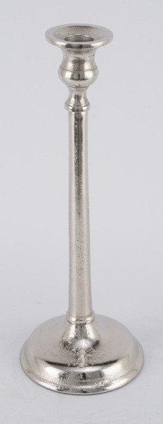Kerzenständer in silberfarben aus Aluminium