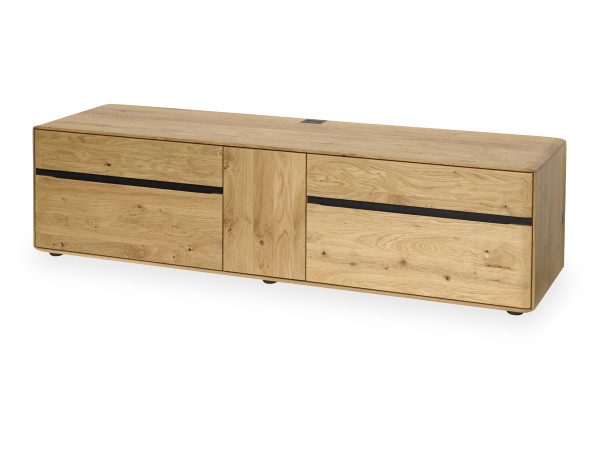 Lowboard VALMONDO DANORA PLUS in Asteiche aus Massivholz