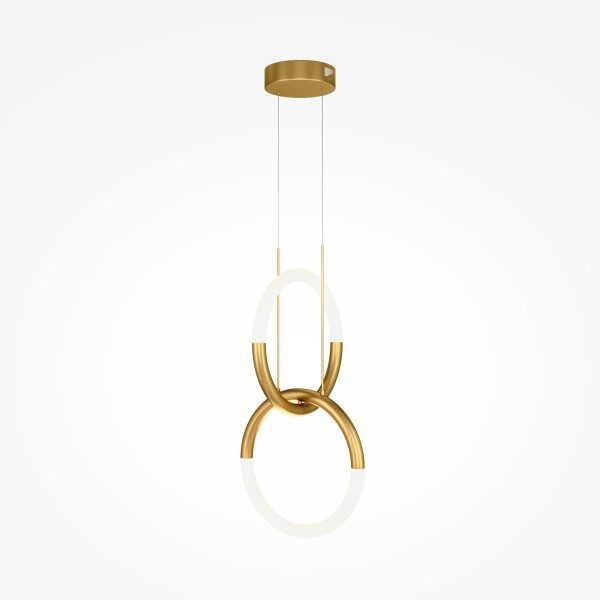 Pendelleuchte NODE in goldfarben aus Metall