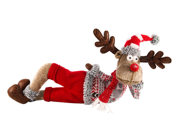 Dekofigur RENTIER in mehrfarbig aus Polyester