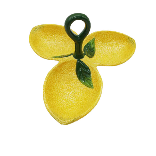 Schale ZITRONE in gelb aus Terracotta