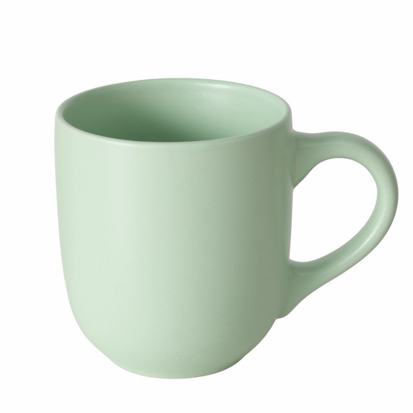 Kaffeebecher PASTELL grün in grün aus Steinzeug