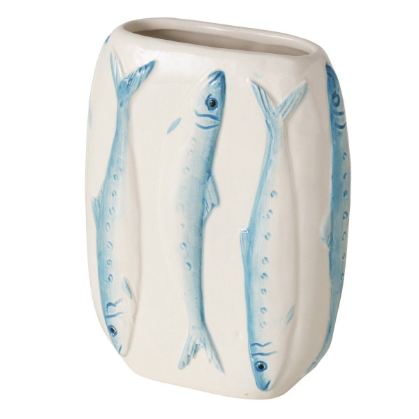 Vase SARDINE in mehrfarbig aus Steingut