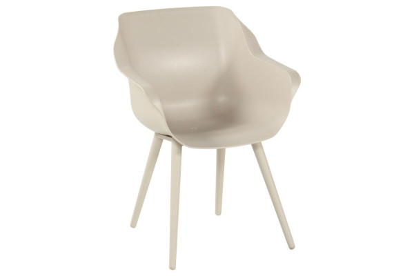 Gartenstuhl SOPHIE in beige aus Kunststoff