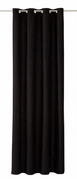 Ösenvorhang TOM TAILOR in schwarz aus Baumwolle