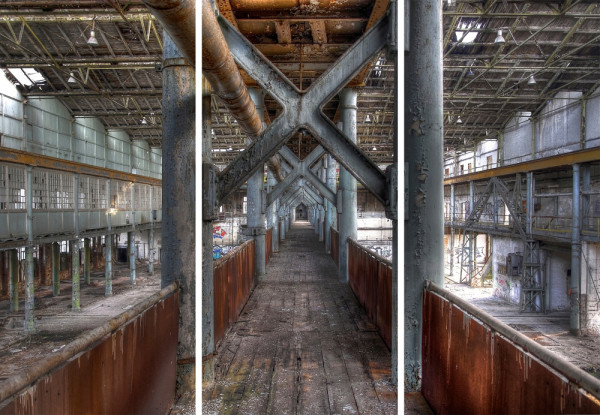 Akustikbild WERKSHALLE 1 in mehrfarbig