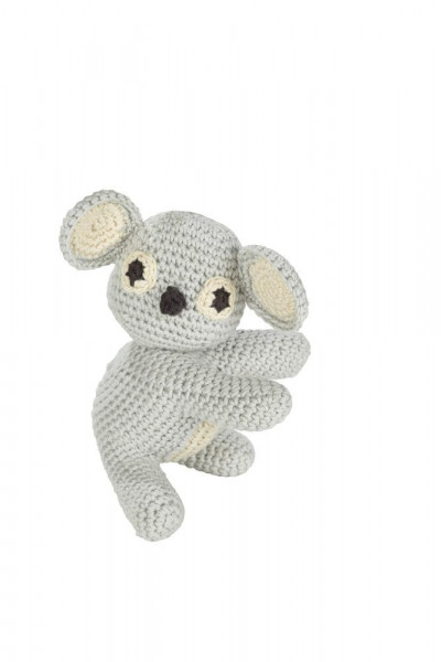 Kuscheltier VEGGY TOYS in grau aus Stoff