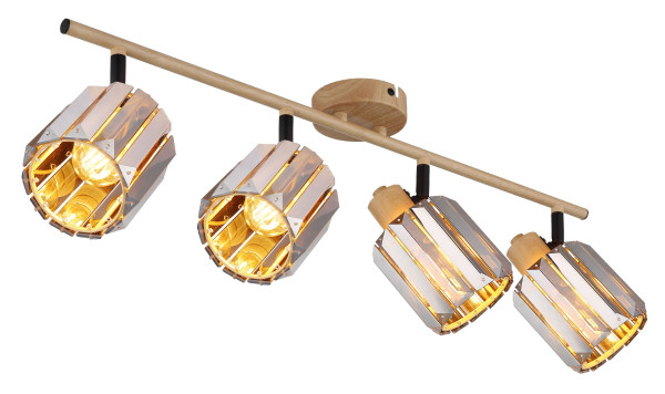 Strahler RUN in HOLZOPTIK aus Metall