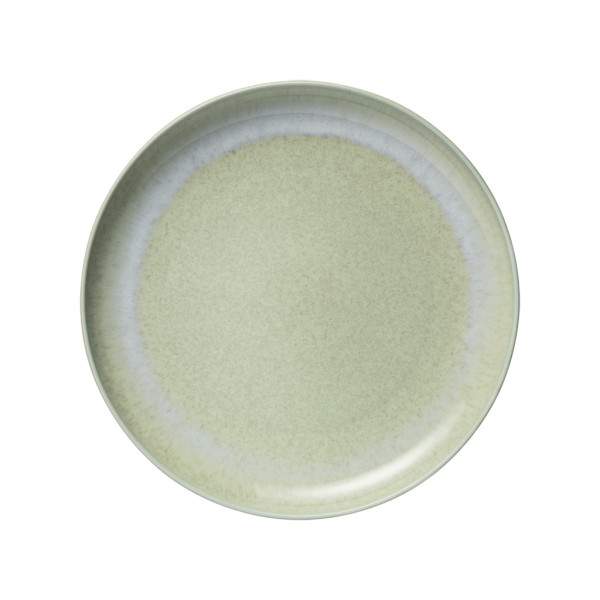 Speiseteller PERLEMOR ALGA in grün aus Bone China