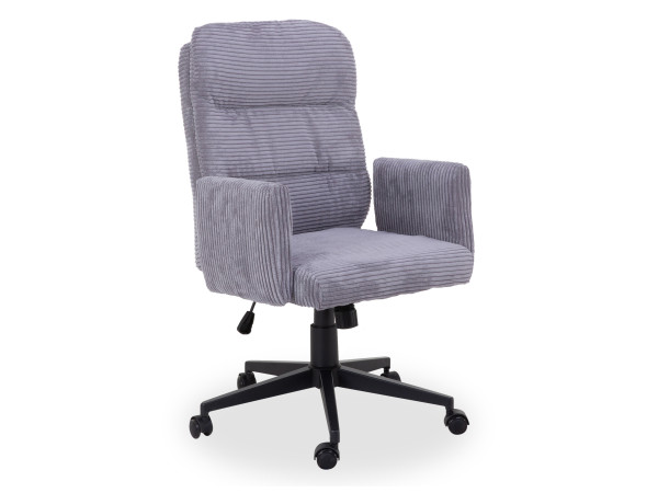 Drehstuhl CHARLY in grau aus Stoff