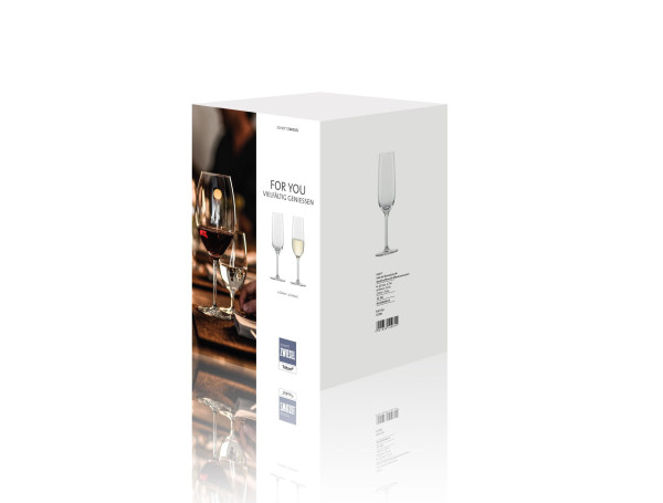 Sektglas-Set FOR YOU in transparent aus Glas