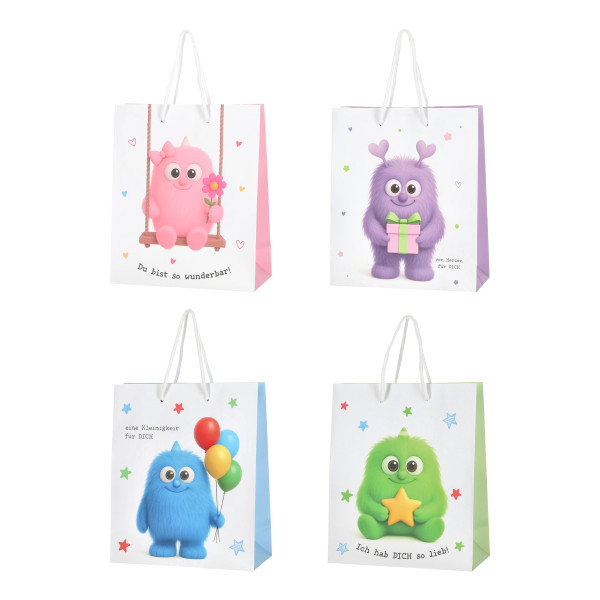 Geschenktasche MUTMACHER in mehrfarbig aus Papier