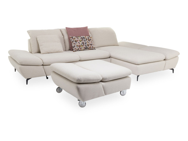 Polsterecke Sofamanufaktur Warwick in creme aus Stoff