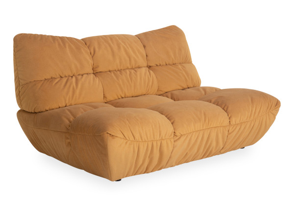 Sofa 2 Sitzer ZEFERINO ASTI in yellow aus Stoff