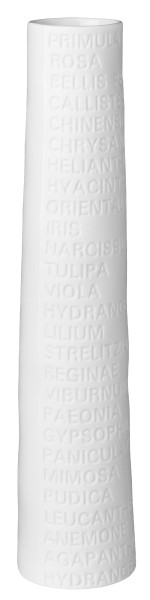 Vase in weiß aus Porzellan