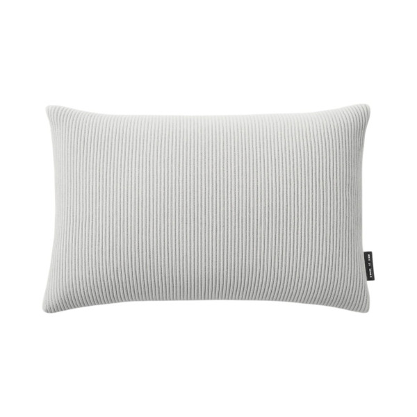 Kissen GERMAINE in hellgrau aus Baumwolle