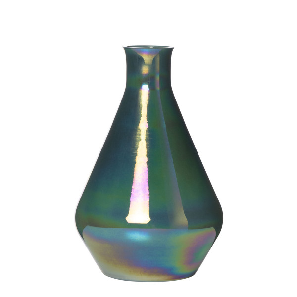 Vase HUBBLE in blau aus Glas