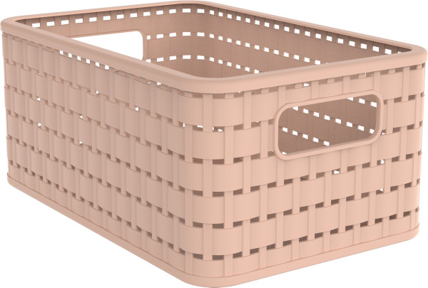 Korb COUNTRY rose in rose aus Kunststoff