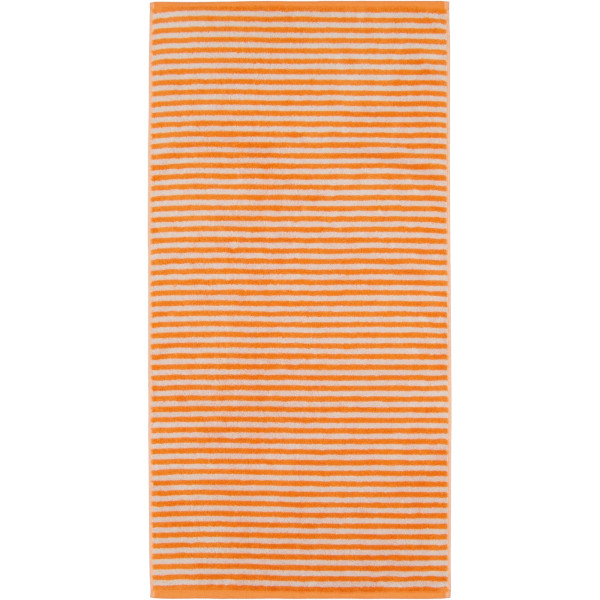 Duschtuch CAMPUS Ringel in mandarin aus Baumwolle