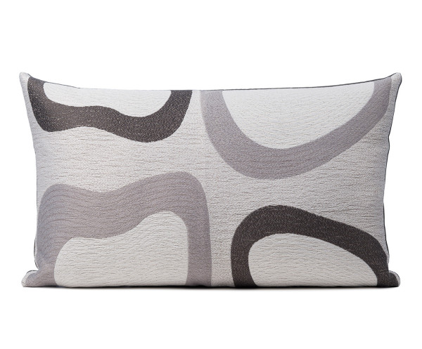 Kissenhülle ORNELLA in grau aus Mischgewebe