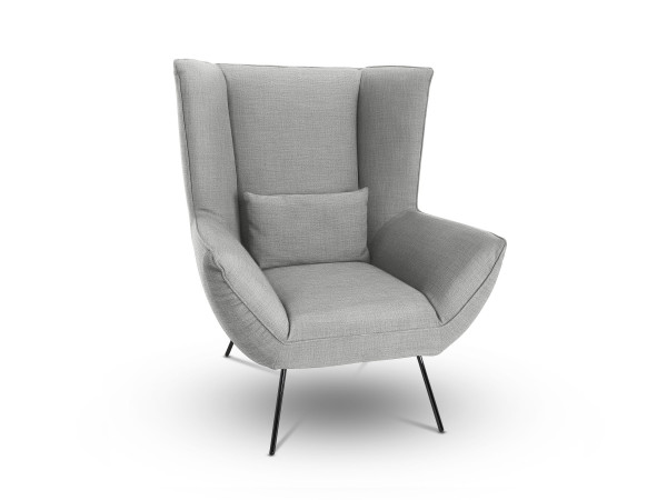 Sessel MONDO MATTA A in silver aus Stoff