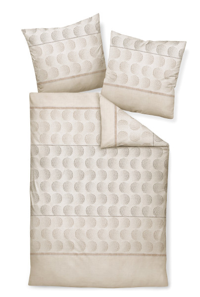 Bettwäsche PALERMO Mako-Satin in natur aus Baumwolle